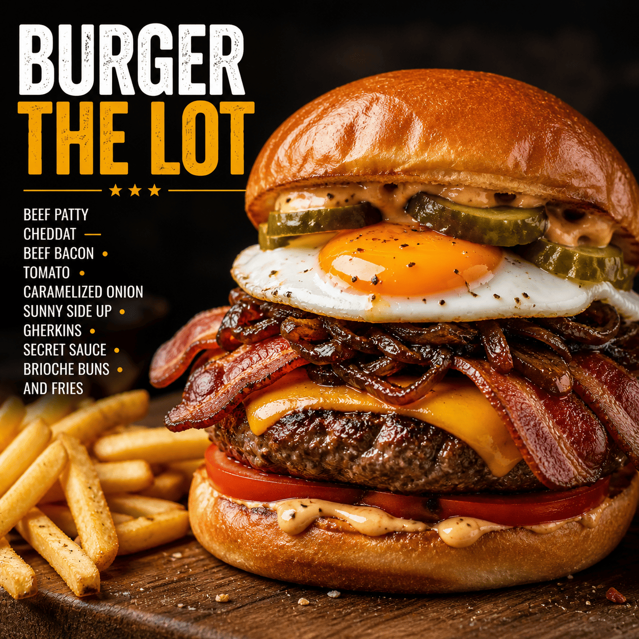 Burger The Lot Six Ounces Coffee